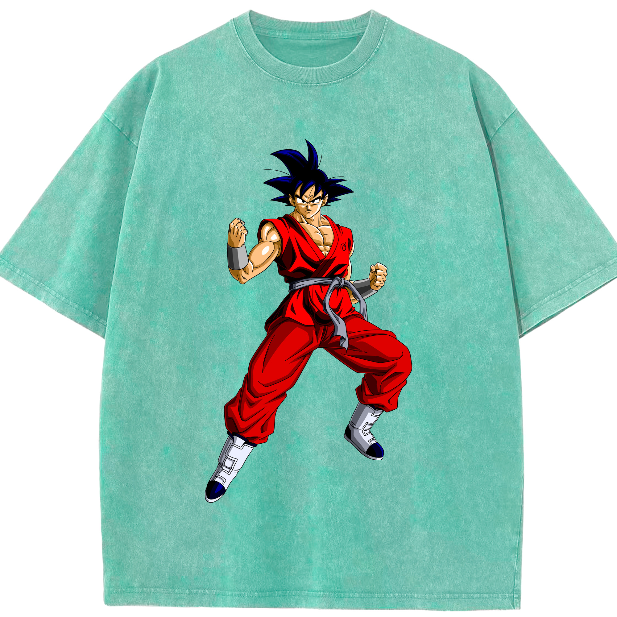 ドラゴンボール 孫悟空（そん ごくう）Son Goku カカロット DRAGON BALL Kakarotto 綿100% ヴィンテージ風 半袖Tシャツ（フロントプリント）